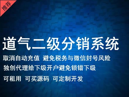 阳江市道气二级分销系统 分销系统租用 微商分销系统 直销系统